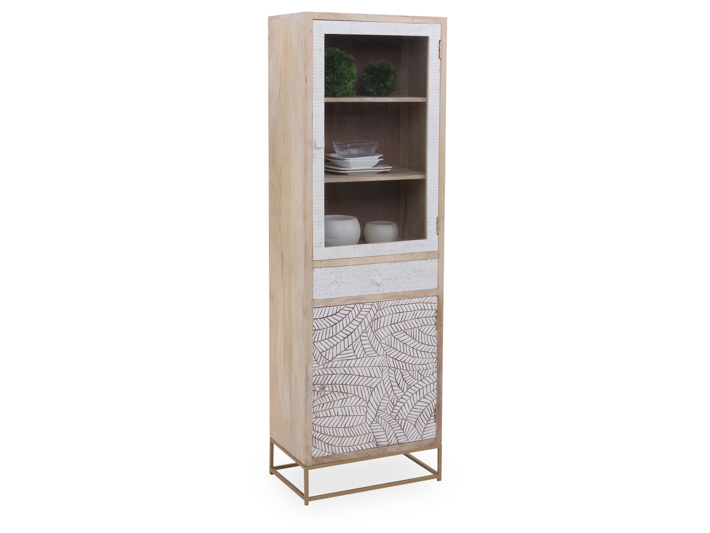 Vitrine SANSIBAR AMRUM (LBH 60x185x35 cm) 999974